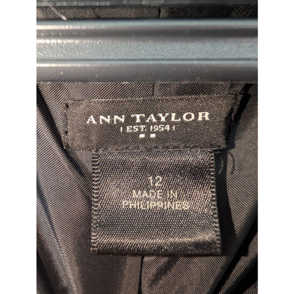 ANN TAYLOR Gray Blazer Size 12 womens - Picture 2 of 7